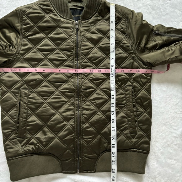 WEATHERPROOF Jacket Diamond Quilted Cropped Bomber Jacket--M - Picture 14 of 15